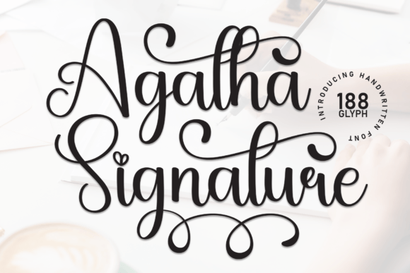 Agatha Signature Font for Elegant Branding