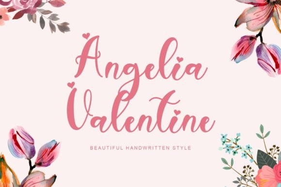 Angelia Valentine Font for Modern Web Design