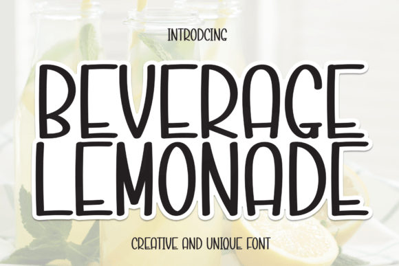 Beverage Lemonade Script Font for Web Design