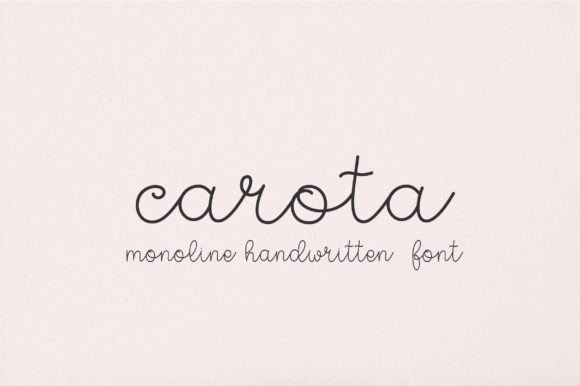Carota: A Playful Handwritten Font for Makers
