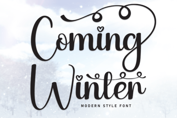 Coming Winter Typeface for Digital Branding
