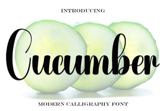 Cucumber Font: Elegant Handwritten Branding