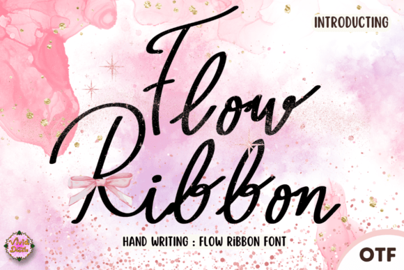 Flow Ribbon: A Festive Script Handwritten Font for Web Design