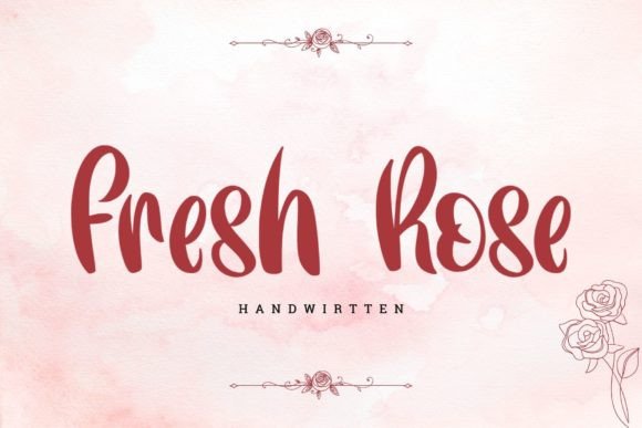 Fresh Rose Font for Editorial Design
