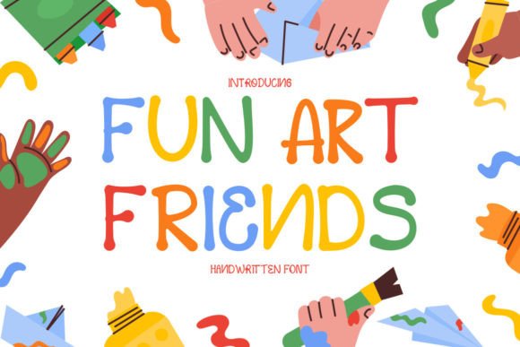 Fun Art Friends Font for Playful Campaigns