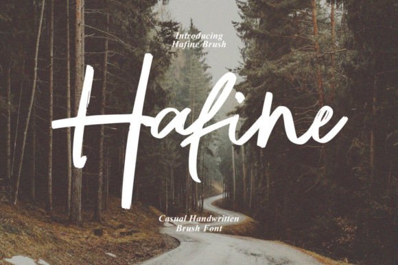 Hafine Brush: A Personality-Driven Typeface for Modern Branding
