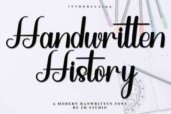 Handwritten History Typeface for Editorial Design