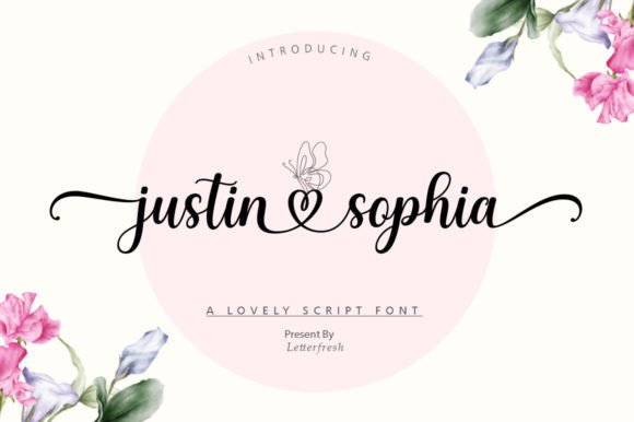 Justin Sophia: A Modern Script Font for Editorial Design
