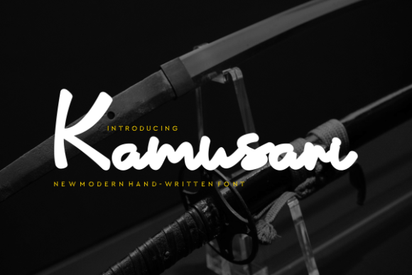 Kamusari: A Modern Handwritten Font for Crafters