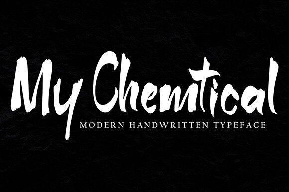 My Chemtical Font for Handmade Branding