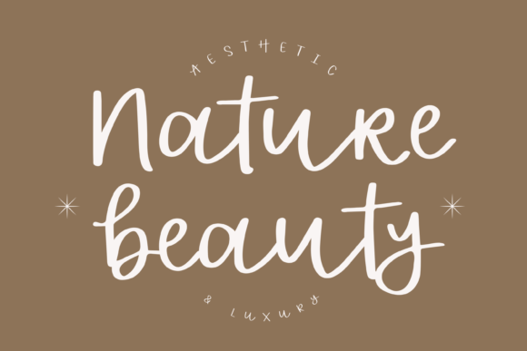 Nature Beauty Font for Elegant Handmade Designs