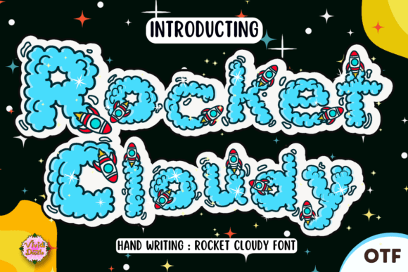 Rocket Cloudy: A Festive Script Handwritten Font for Editorial Design