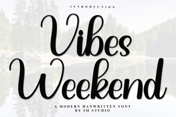 Vibes Weekend Typeface for Festive Branding