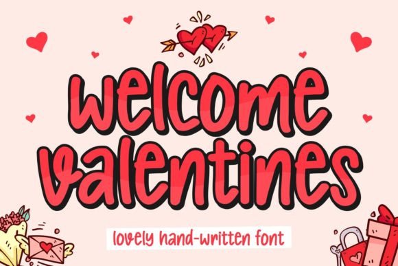 Welcome Valentines: A Handwritten Font for Branding