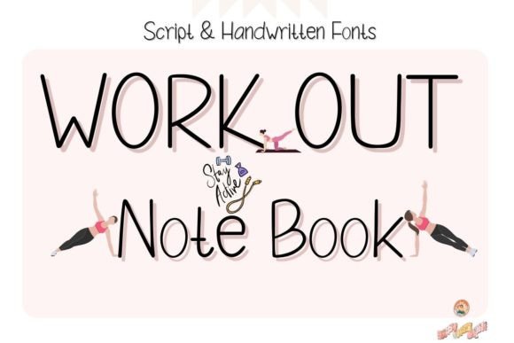 Workout Note Font for Strong Brand Identity